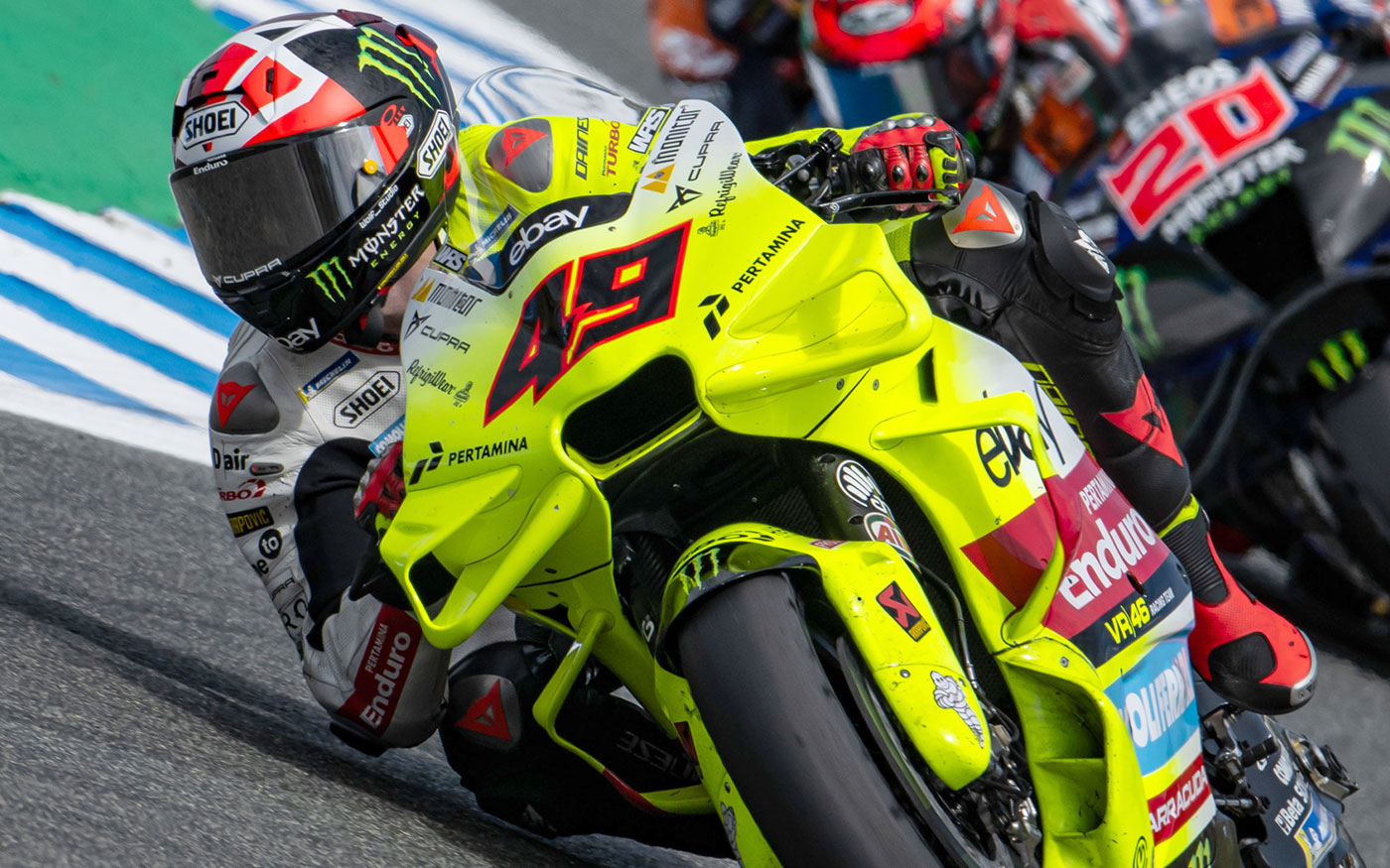 wrs fornitori ufficiali cupolini del team Mooney VR46